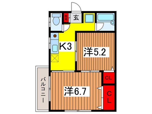 ピュア－サインの物件間取画像